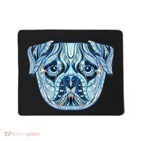 Cool Ethnic Trippy Pug Dog Face Mousepad thumb 0