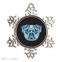 Cool Ethnic Trippy Pug Dog Face Ornament thumb 0