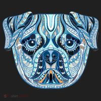Cool Ethnic Trippy Pug Dog Face Hat thumb 2