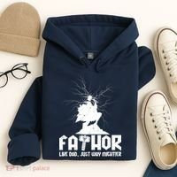 Cool Father's Day Mighty FATHOR  Hoodie thumb 4