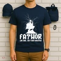 Cool Father's Day Mighty FATHOR  T-Shirt thumb 6