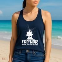 Cool Father's Day Mighty FATHOR  Women's Tank Top thumb 2