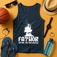 Cool Father's Day Mighty FATHOR  Tank Top thumb 4