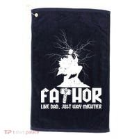 Cool Father's Day Mighty FATHOR  Golf Towel thumb 0