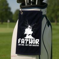 Cool Father's Day Mighty FATHOR  Golf Towel thumb 2