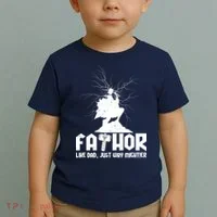 Cool Father's Day Mighty FATHOR  Toddler T-Shirt thumb 2