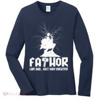 Cool Father's Day Mighty FATHOR  Women's Long Sleeve Shirt thumb 0