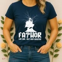 Cool Father's Day Mighty FATHOR  Women's T-Shirt thumb 2