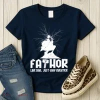Cool Father's Day Mighty FATHOR  Women's T-Shirt thumb 3