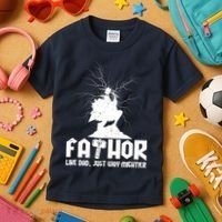 Cool Father's Day Mighty FATHOR  Kids T-Shirt thumb 3