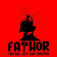 Cool Father's Day Mighty FATHOR  Santa Hat thumb 1