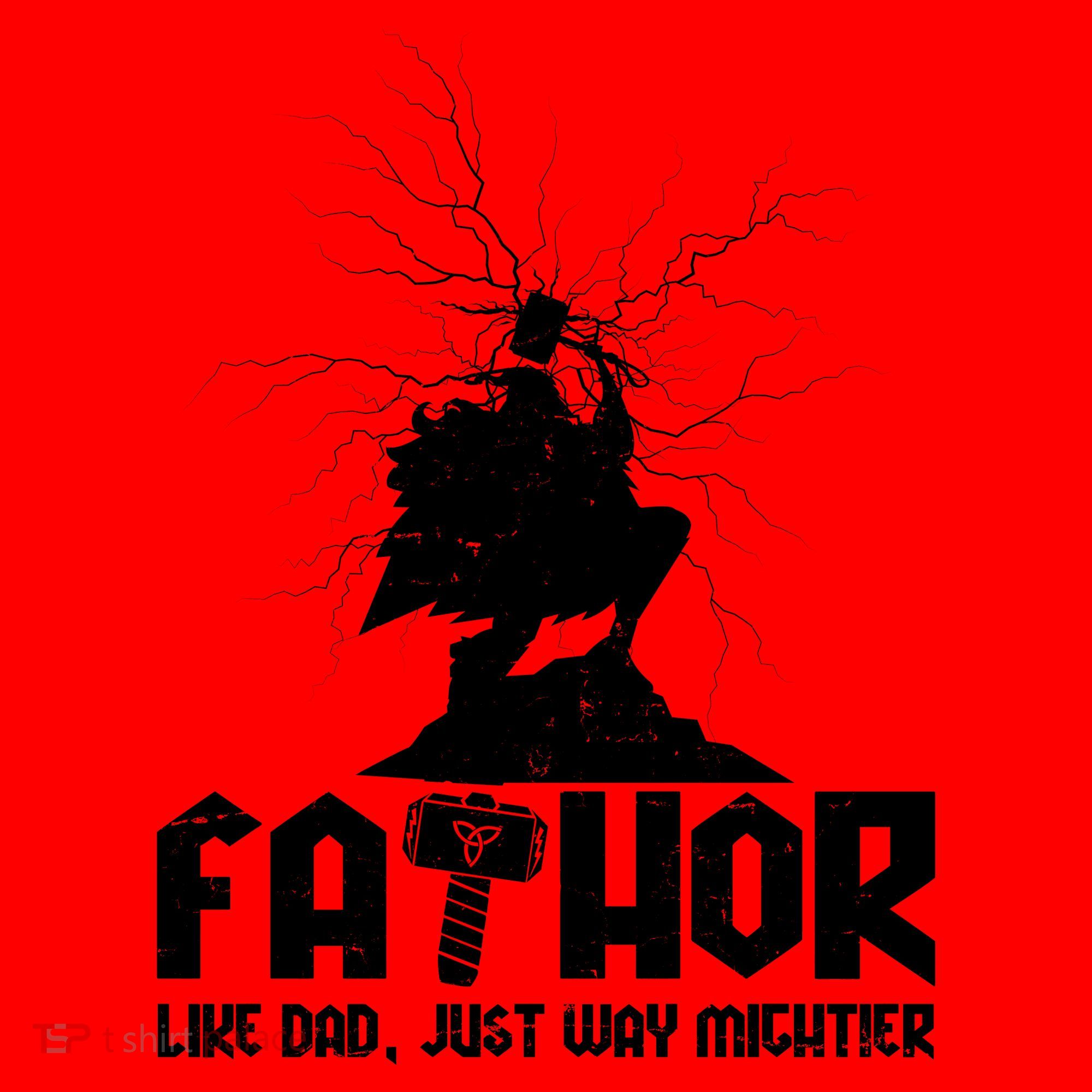 Cool Father's Day Mighty FATHOR  Santa Hat