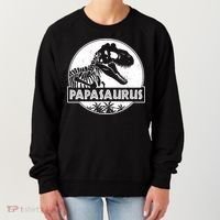 Cool Father's Day Papasaurus Emblem Women's Sweatshirt thumb 0