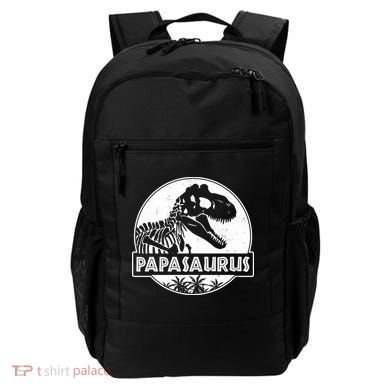Cool Father's Day Papasaurus Emblem Backpack