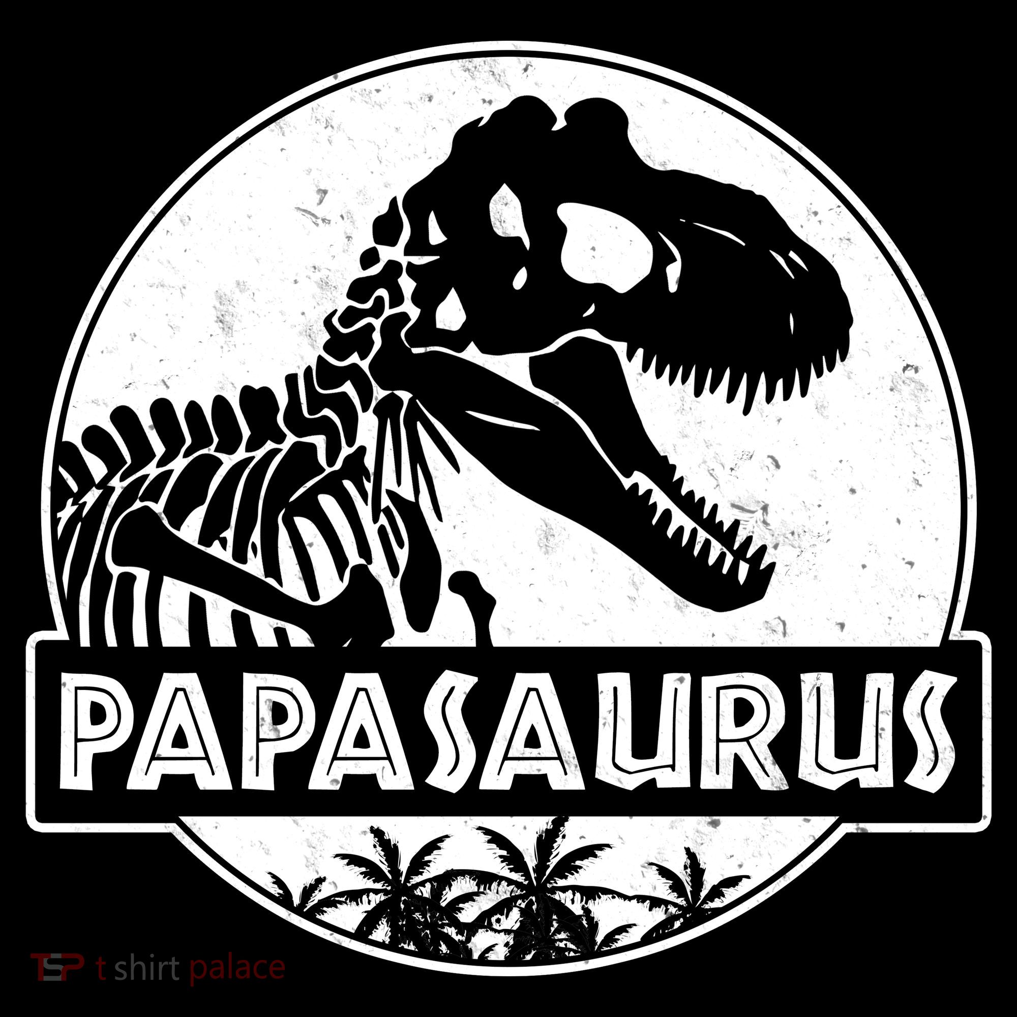 Cool Father's Day Papasaurus Emblem Bucket Hat