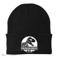 Cool Father's Day Papasaurus Emblem Beanie thumb 0