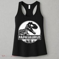 Cool Father's Day Papasaurus Emblem Women's Tank Top thumb 3