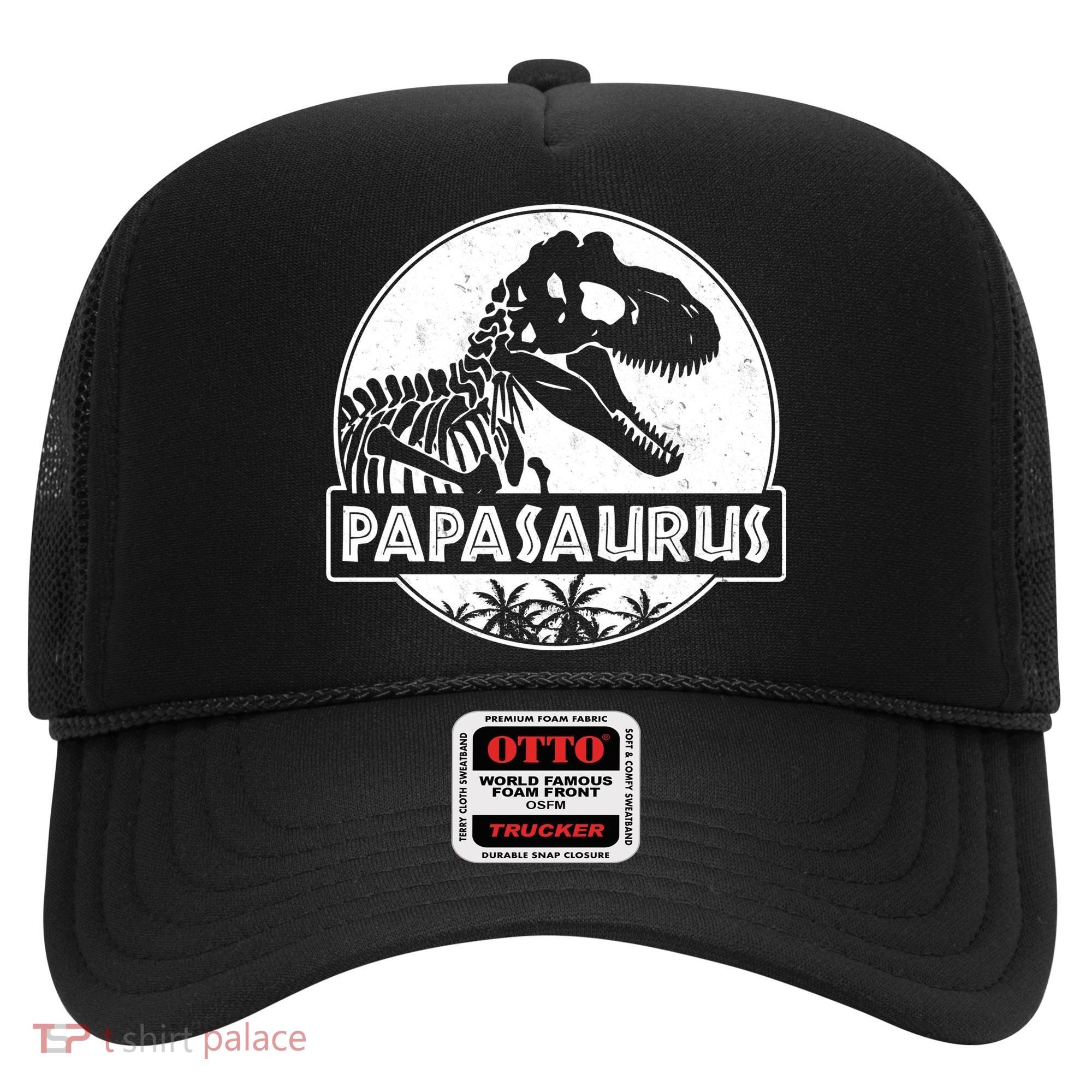 Cool Father's Day Papasaurus Emblem Hat