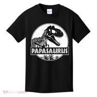Cool Father's Day Papasaurus Emblem Kids T-Shirt thumb 0