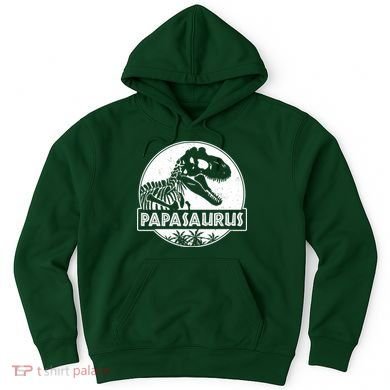 Cool Father's Day Papasaurus Emblem Hoodie