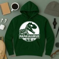 Cool Father's Day Papasaurus Emblem Hoodie thumb 3