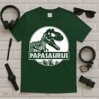Cool Father's Day Papasaurus Emblem T-Shirt thumb 5
