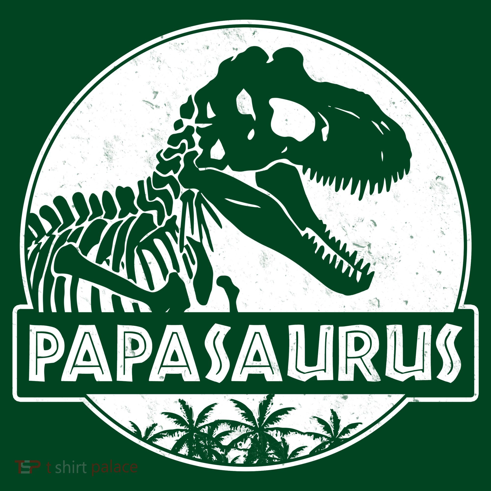 Cool Father's Day Papasaurus Emblem Pajama Set