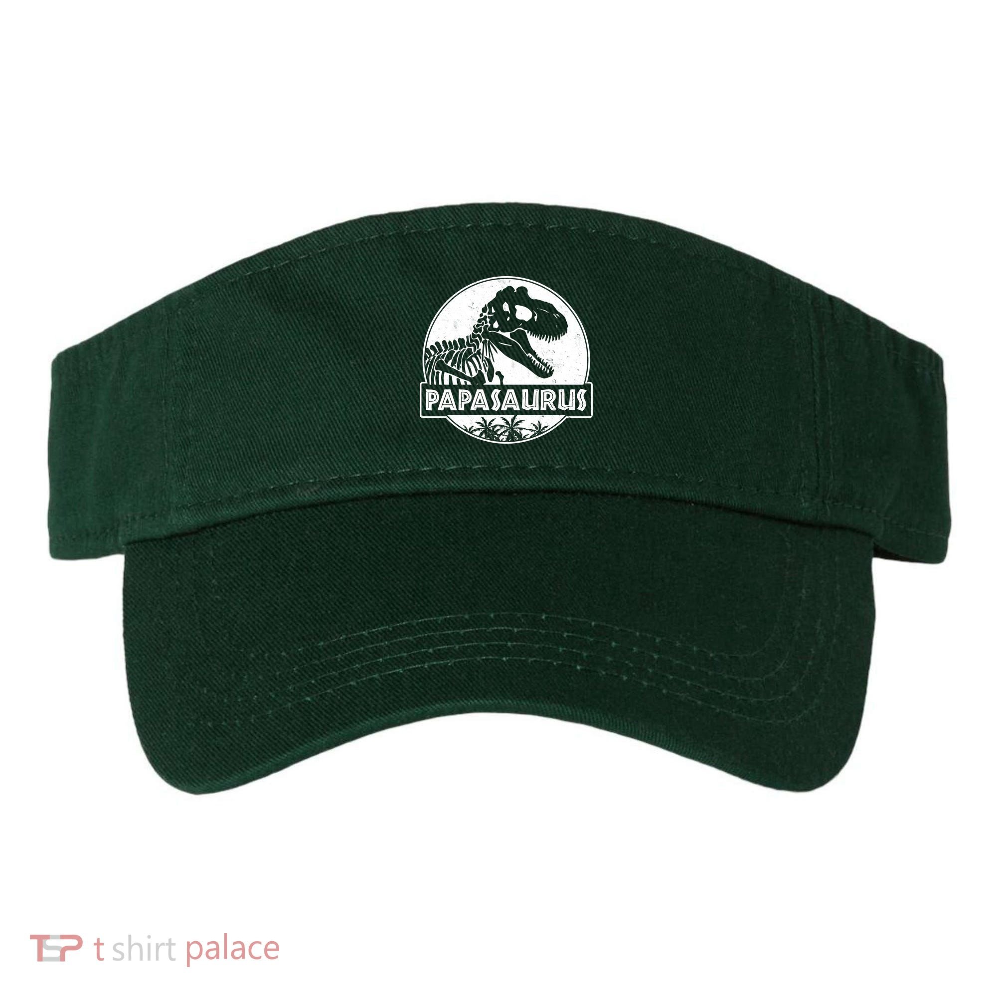 Cool Father's Day Papasaurus Emblem Visor