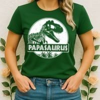 Cool Father's Day Papasaurus Emblem Women's T-Shirt thumb 2
