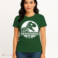 Cool Father's Day Papasaurus Emblem Women's T-Shirt thumb 4
