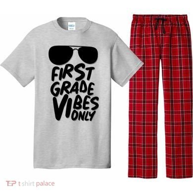 Cool First Grade Vibes Only Back to School Pajama Set