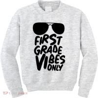 Cool First Grade Vibes Only Back to School Kids Sweatshirt thumb 0