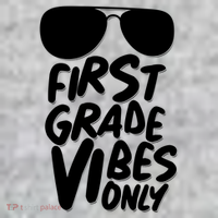 Cool First Grade Vibes Only Back to School Kids Sweatshirt thumb 2