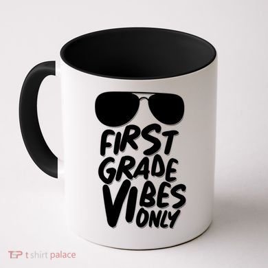 Cool First Grade Vibes Only Back to School Coffee Mug