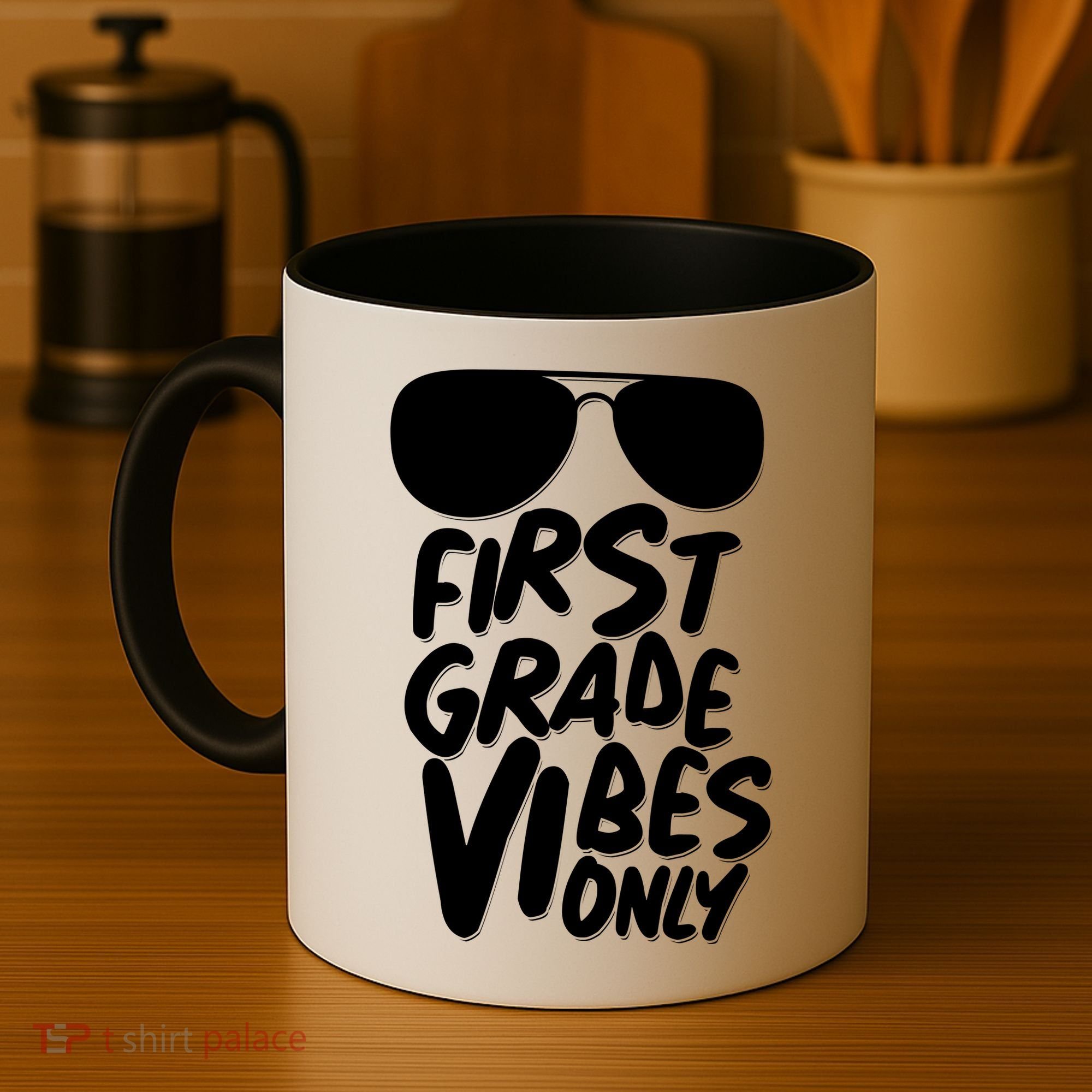 Cool First Grade Vibes Only Back to School Coffee Mug