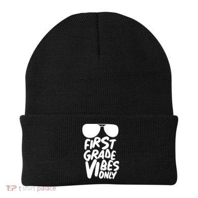 Cool First Grade Vibes Only Back to School Beanie