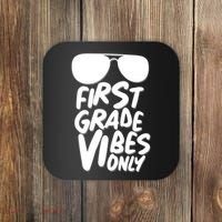 Cool First Grade Vibes Only Back to School Coaster thumb 0