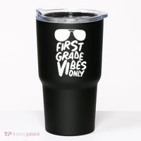 Cool First Grade Vibes Only Back to School Tumbler thumb 0