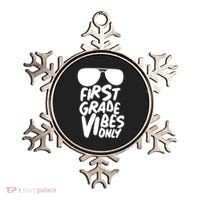 Cool First Grade Vibes Only Back to School Ornament thumb 0