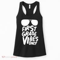Cool First Grade Vibes Only Back to School Women's Tank Top thumb 0