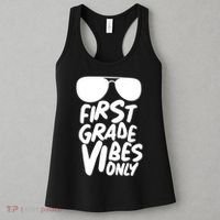 Cool First Grade Vibes Only Back to School Women's Tank Top thumb 3