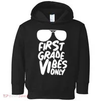 Cool First Grade Vibes Only Back to School Toddler Hoodie thumb 0