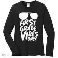 Cool First Grade Vibes Only Back to School Women's Long Sleeve Shirt thumb 0