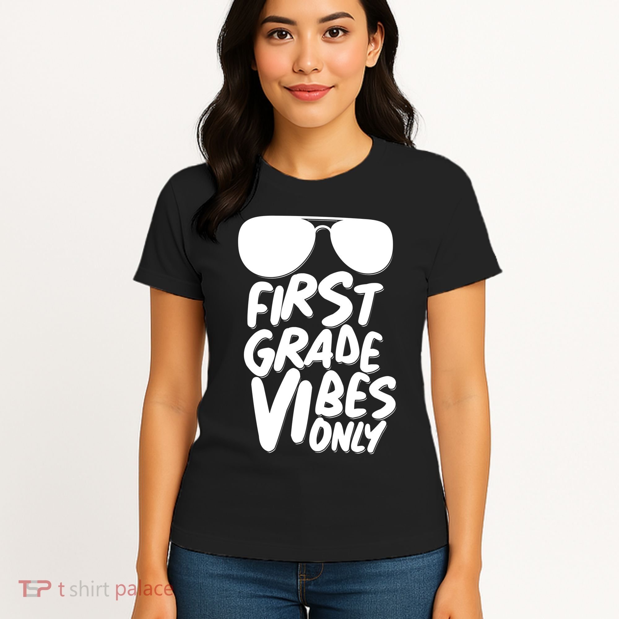 Cool First Grade Vibes Only Back to School Women's T-Shirt