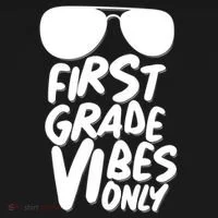 Cool First Grade Vibes Only Back to School Women's T-Shirt thumb 6