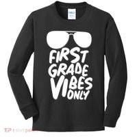 Cool First Grade Vibes Only Back to School Kids Long Sleeve Shirt thumb 0