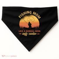 Cool Fishing Mom USA-Made Doggie Bandana thumb 0