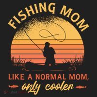 Cool Fishing Mom Golf Towel thumb 3