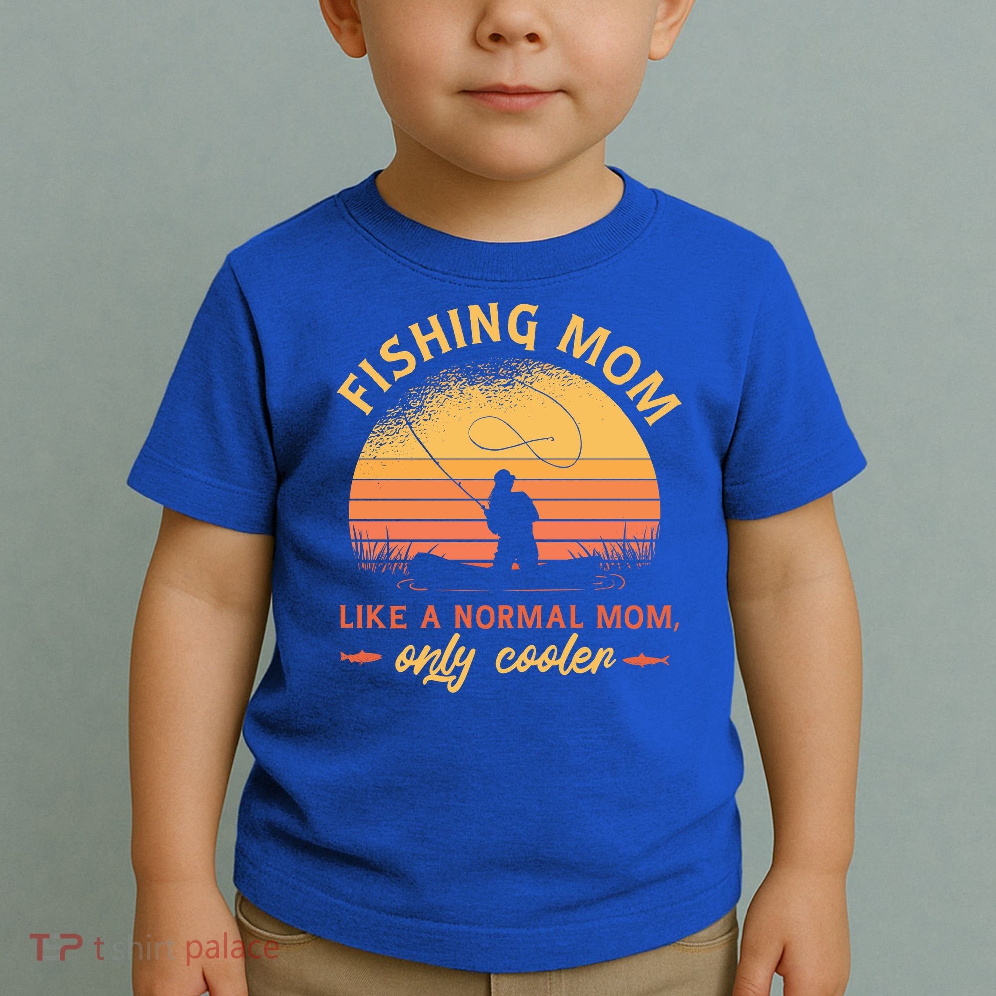Cool Fishing Mom Toddler T-Shirt