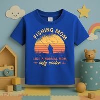 Cool Fishing Mom Toddler T-Shirt thumb 3
